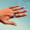 Bague ovale (argenté) – Image 3