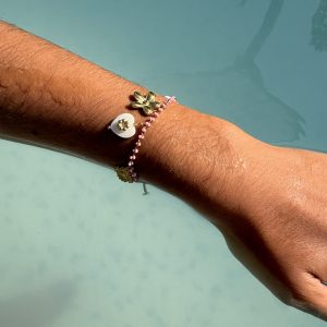 Alternative view of Bracelet Été (rose)